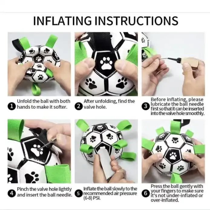 1919cm Interactive Dog Toy Soccer Ball with Rope | Outdoor Fetch & Tug Play | Training & Exercise Pet Toy