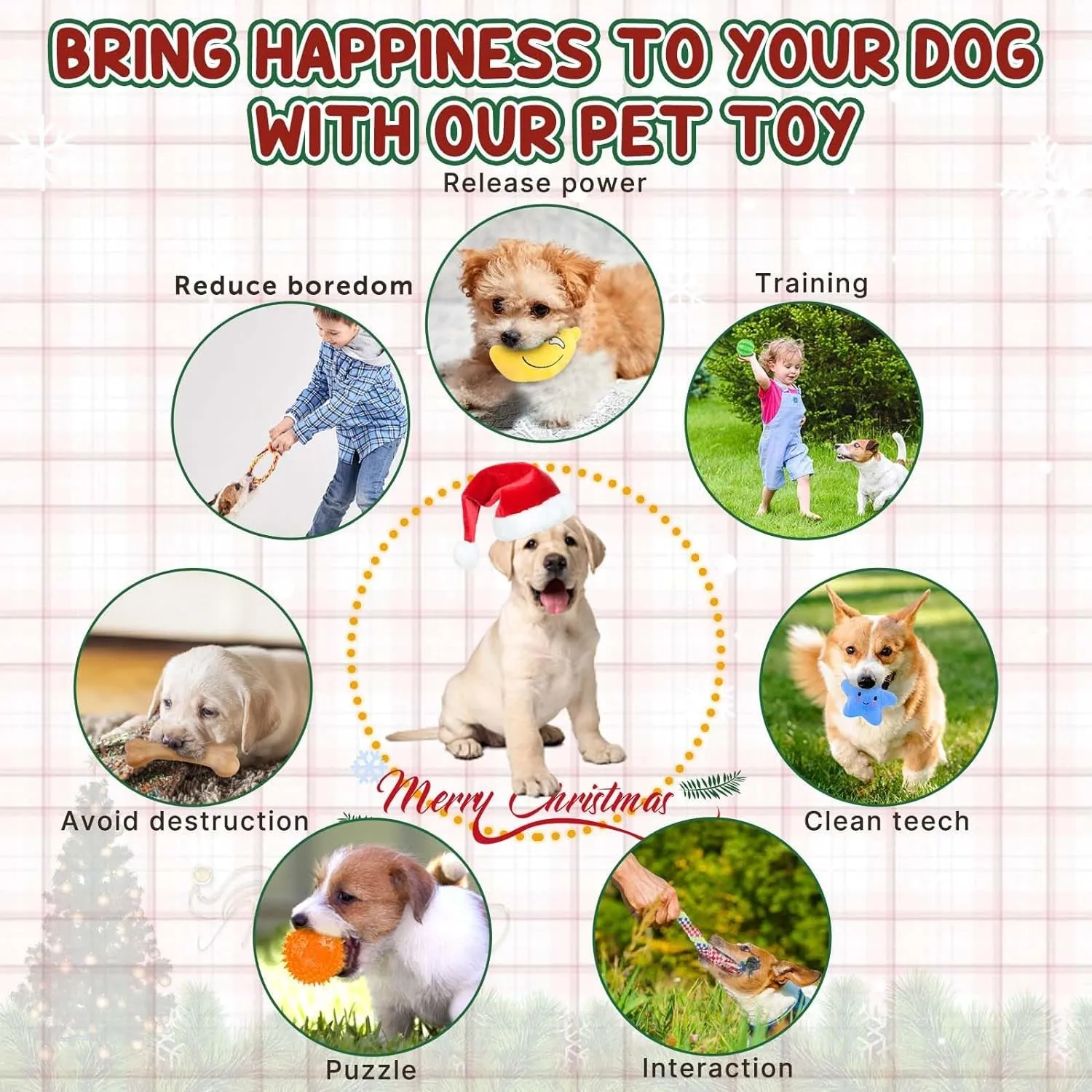 9 Pack Dog Toys