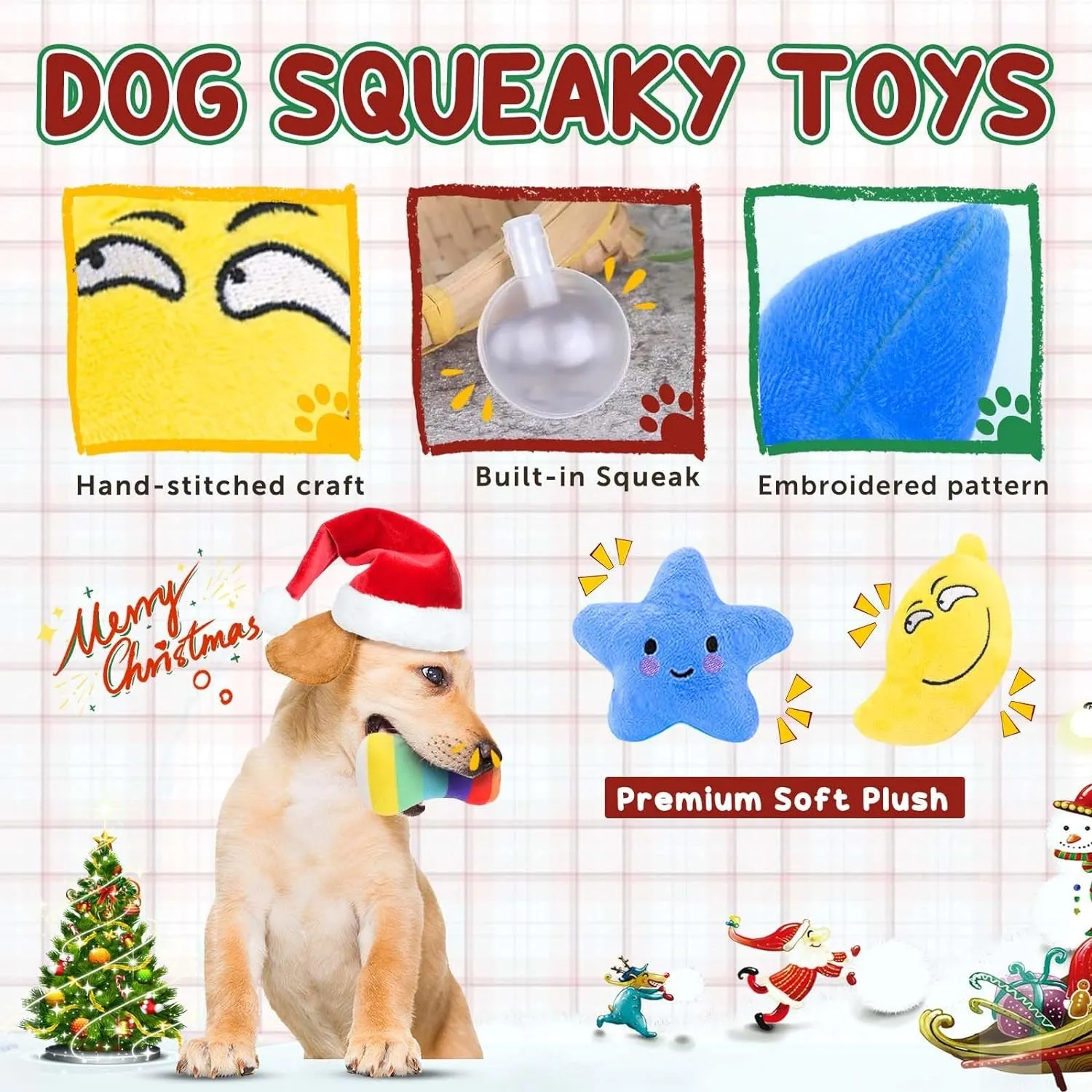 9 Pack Dog Toys