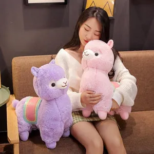 Adorable 3D Llama Stuffed Kawaii Animal Pillow Plushies