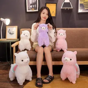 Adorable 3D Llama Stuffed Kawaii Animal Pillow Plushies