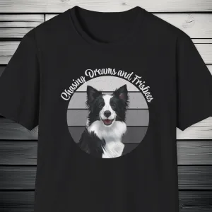 Border Collie Chasing Dreams and Frisbees