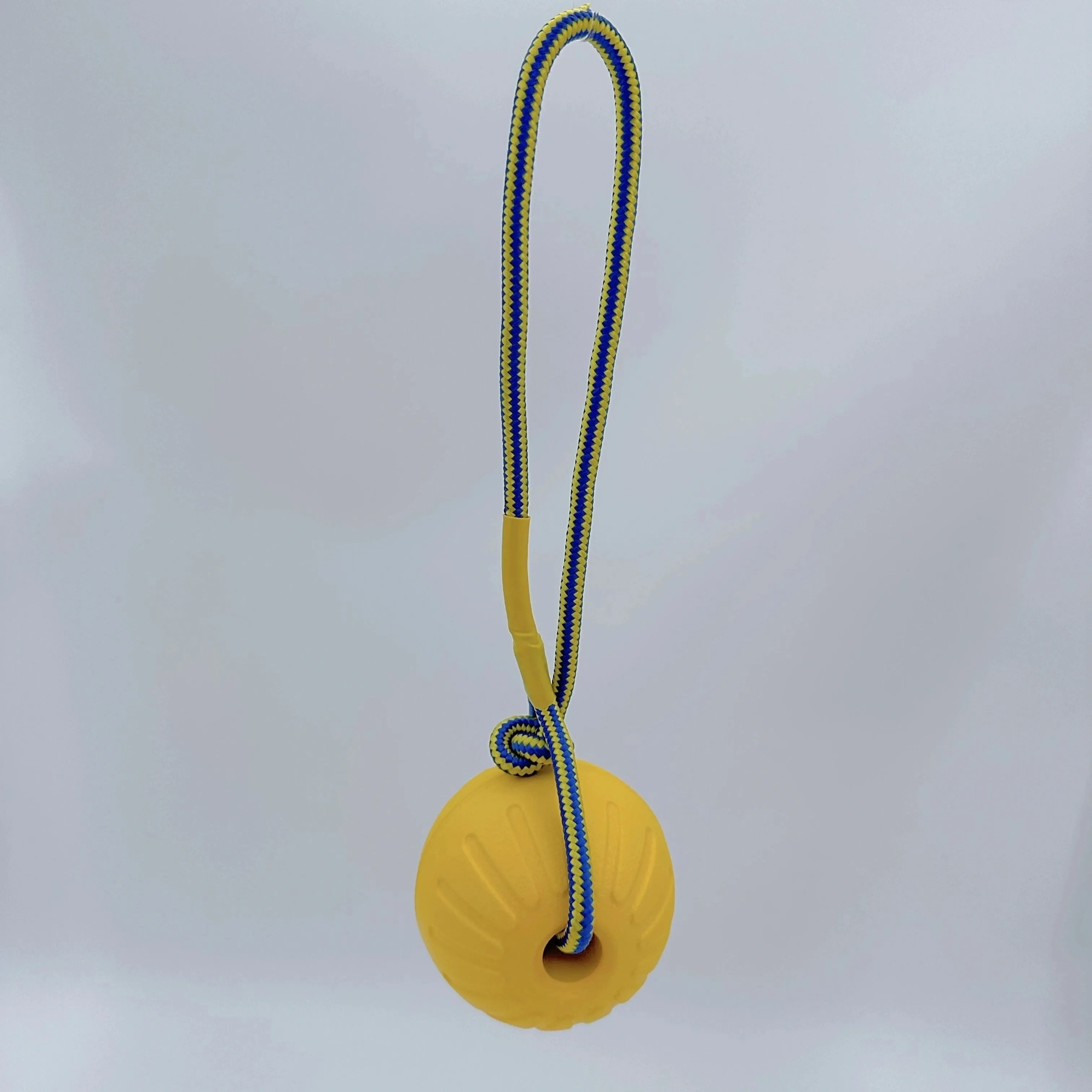 Durable Pet Training Toy Ball With Rope For Tug, Pull, And Chew - Perfect For Interactive Play And Dental Health