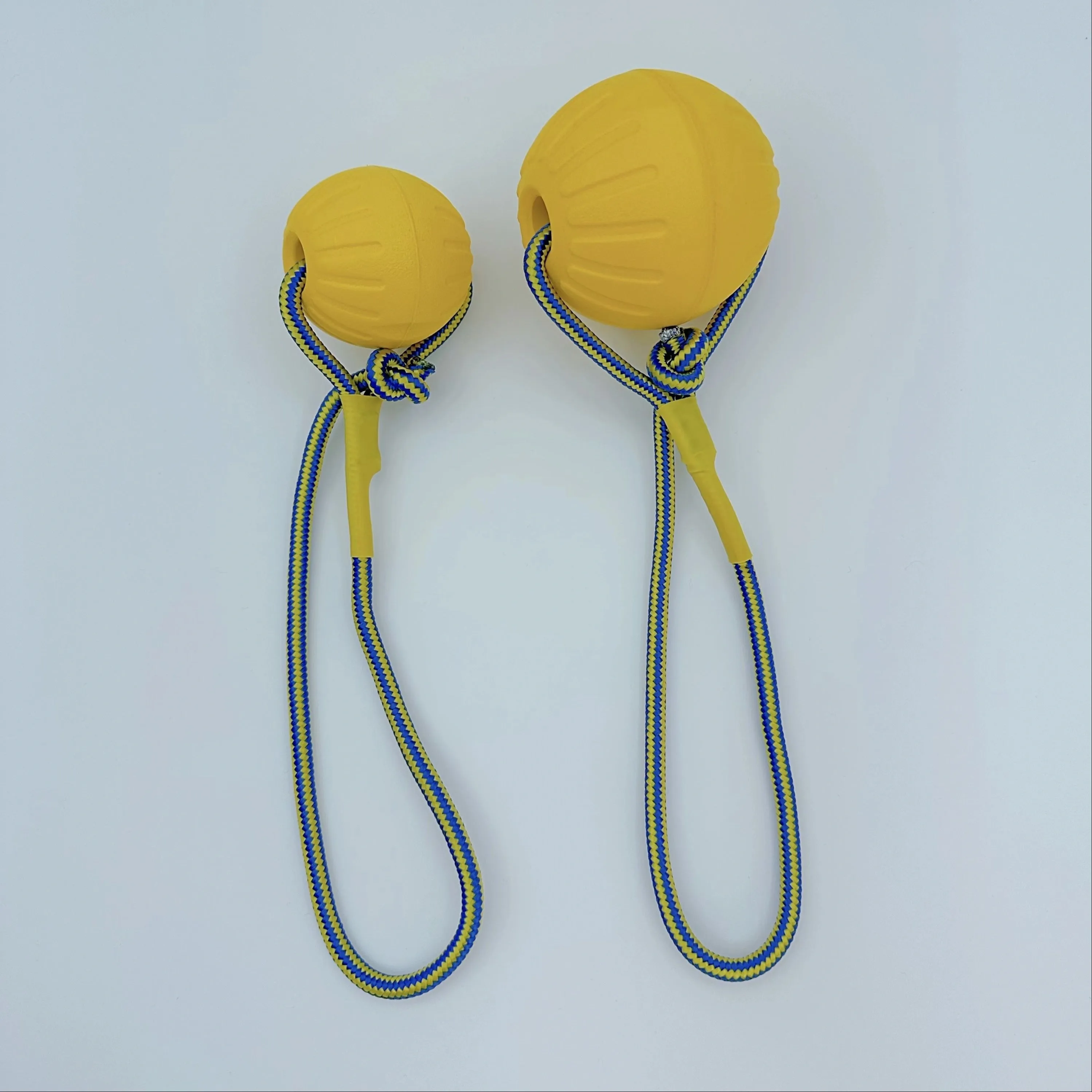 Durable Pet Training Toy Ball With Rope For Tug, Pull, And Chew - Perfect For Interactive Play And Dental Health
