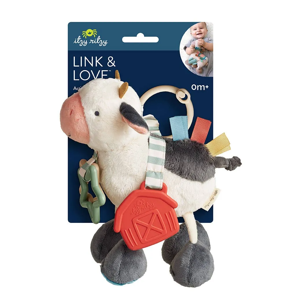Itzy Friends Link & Love Activity Plush: Cow