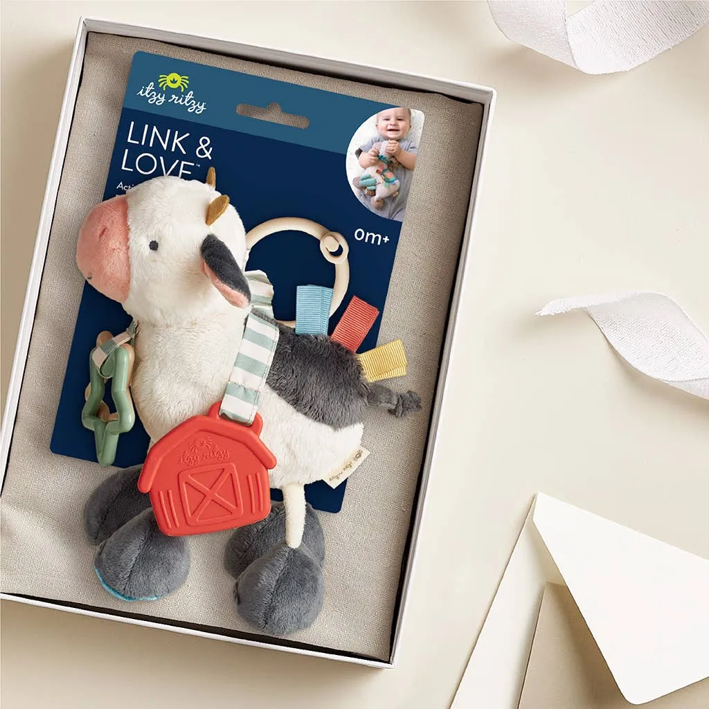 Itzy Friends Link & Love Activity Plush: Cow