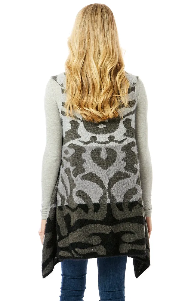 LOF1298 Animal Printed Soft Fuzzy Vest
