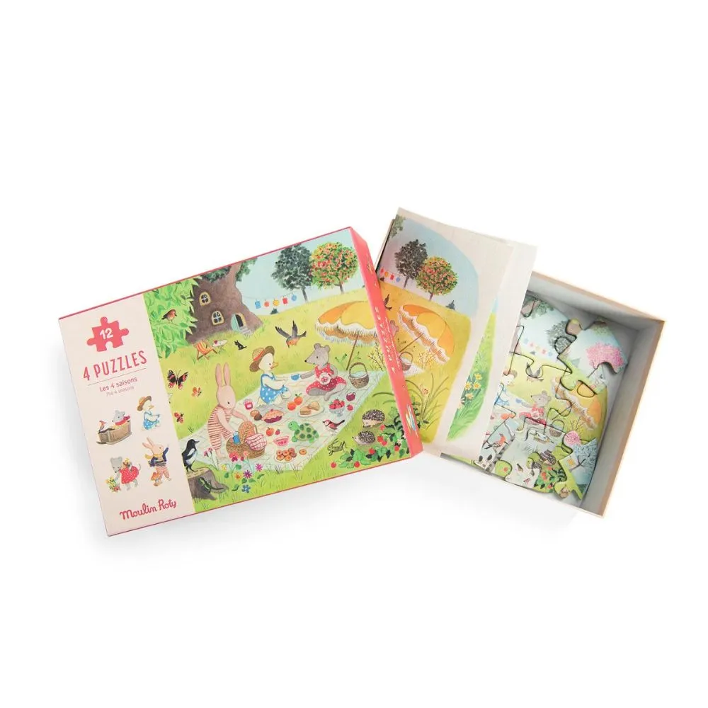 Moulin Roty Grande Famille - Seasons Mini Puzzles