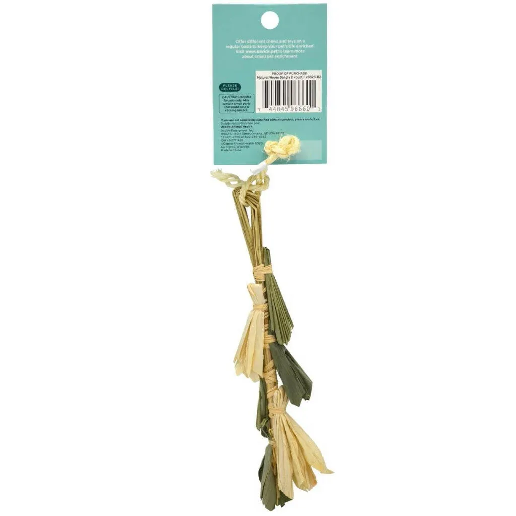 Oxbow Animal Health Enriched Life Natural Woven Dangly Small Animal Chew Toy