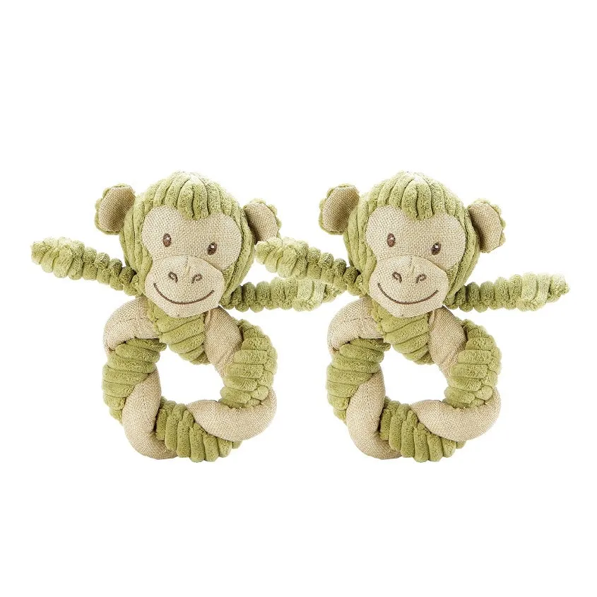 Petique, Hemp Monkey Twist Dog Toy