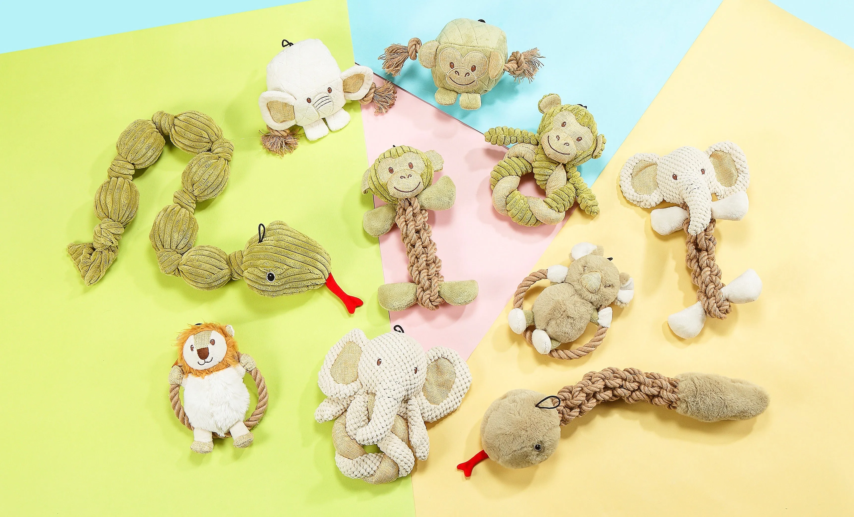 Petique, Hemp Monkey Twist Dog Toy