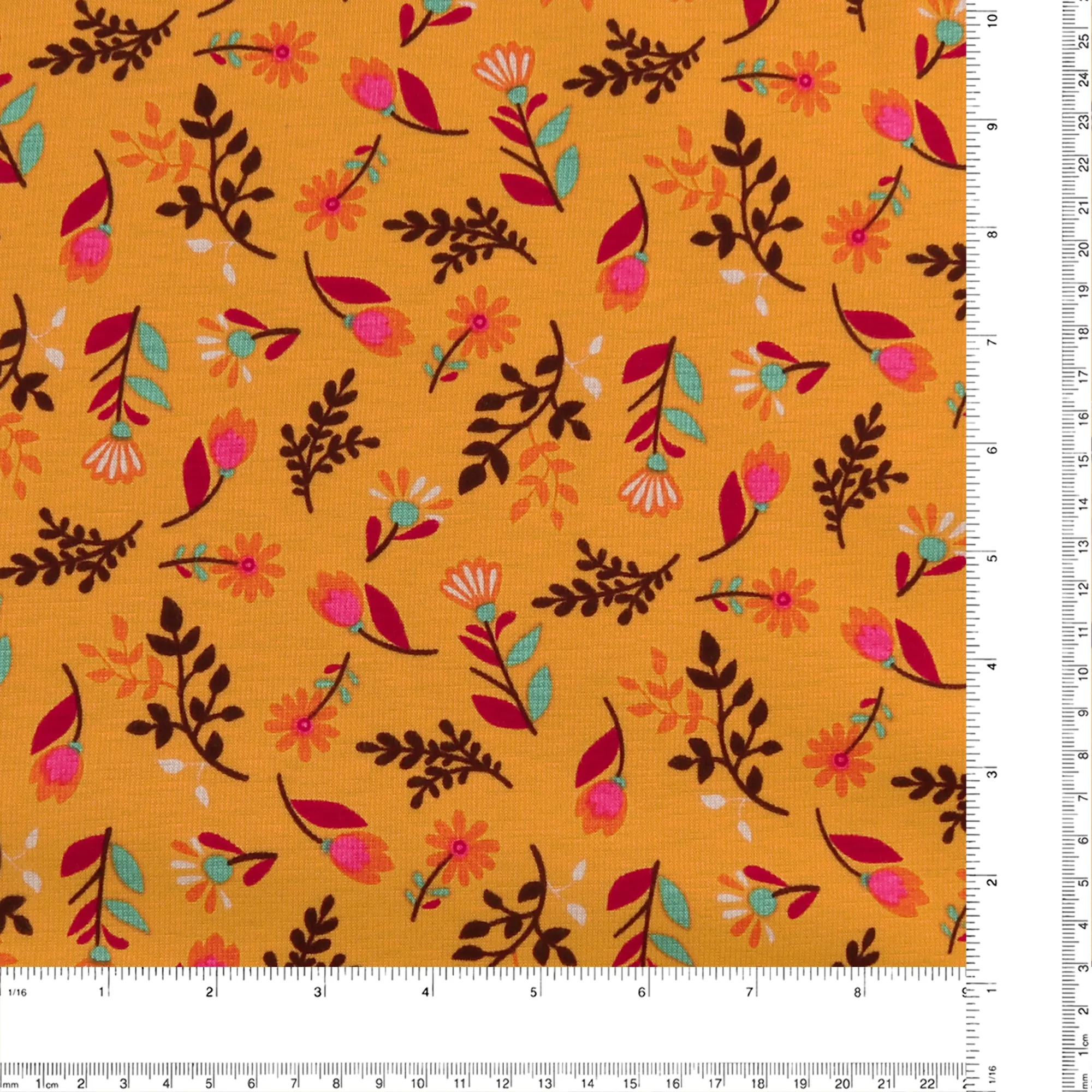 Printed Alpine Fleece - LADYBUG - Orange