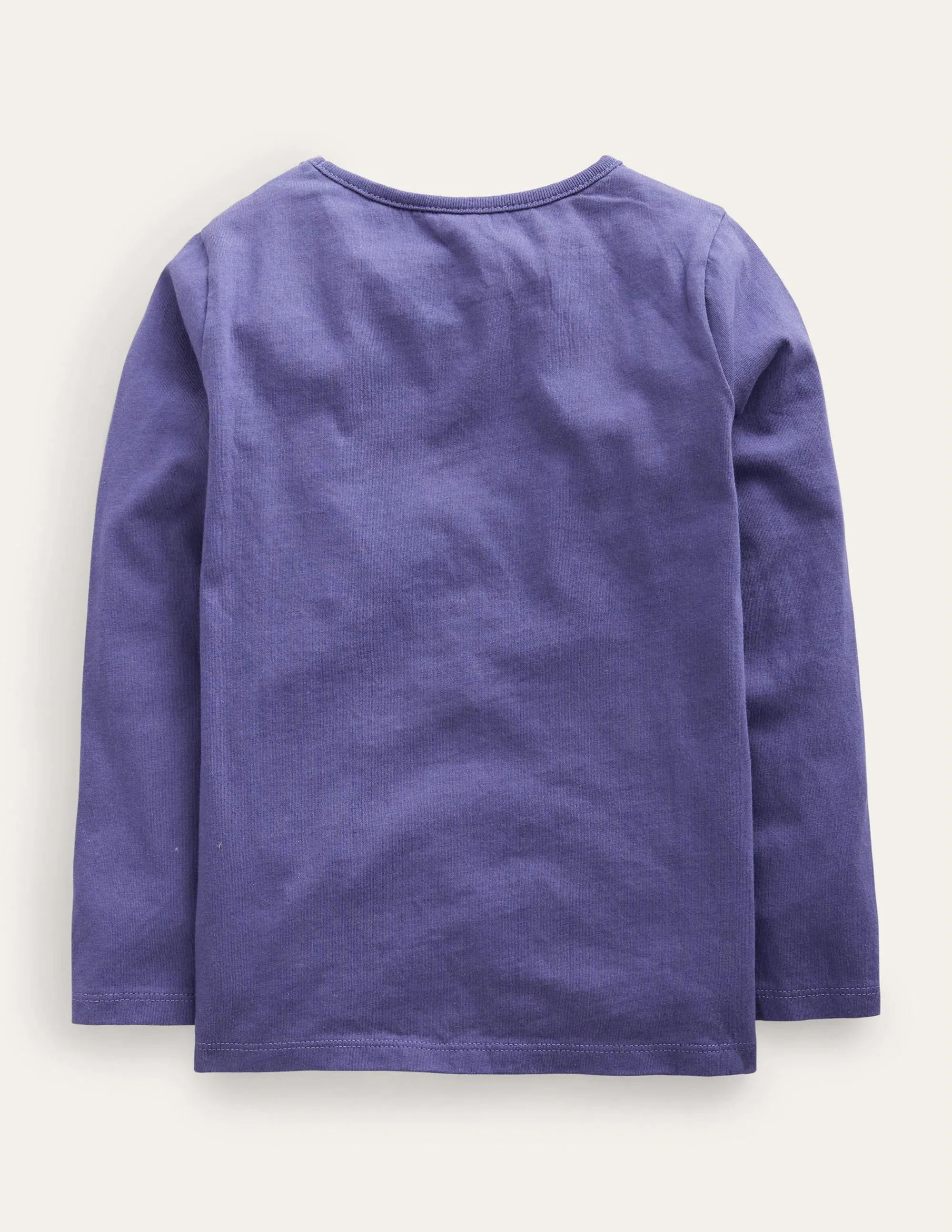Puff Sleeve Appliqué T-shirt-Soft Starboard Blue Unicorn