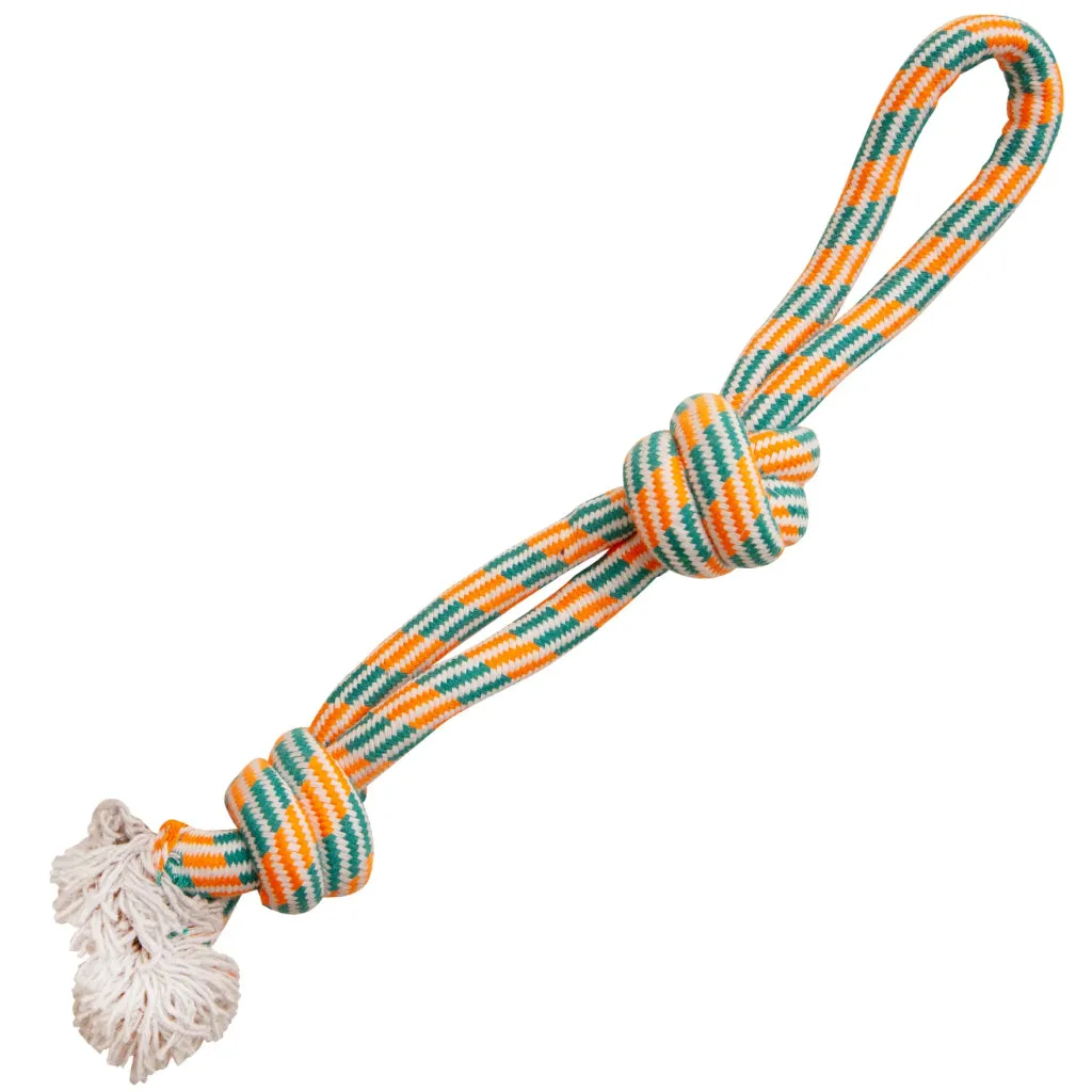 Snugarooz Fling N Floss Tug & Fetch Rope Dog Toy, assorted colors (22")