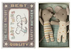 Twins, Baby Mice in Matchbox