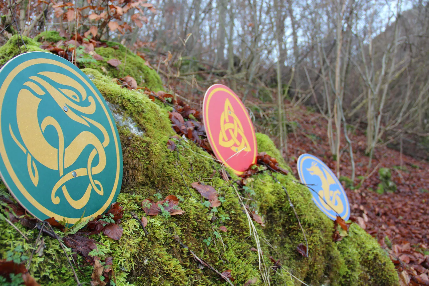 Vah Celtic Dragur Wooden Shield